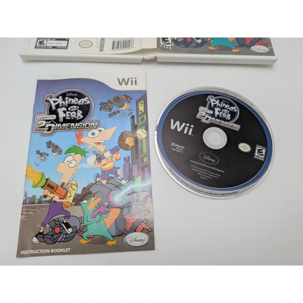 Disney Phineas & Ferb: 2nd Dimension Nintendo Wii Complete With Manual